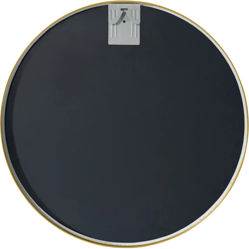 Miroir mural rond en métal doré diamètre 60 cm 10_0008417