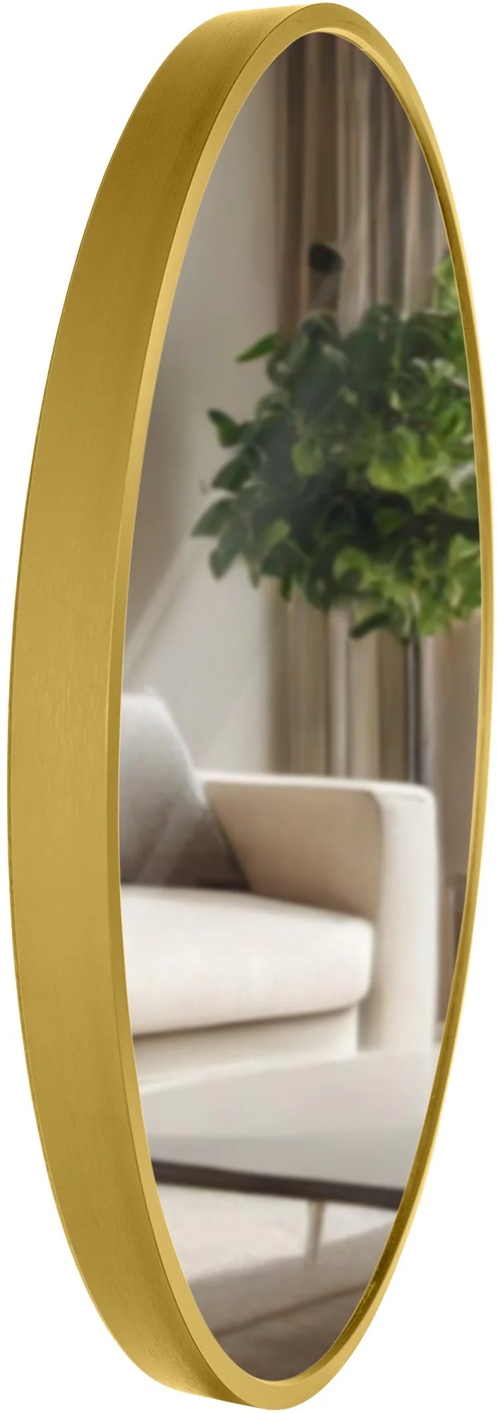 Miroir mural rond en métal doré diamètre 45 cm 10_0008598
