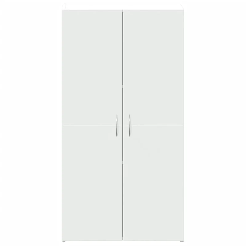 Meuble de bureau armoire de rangement 60 x 32 x 115 cm bois d'ingénierie blanc DEC024469