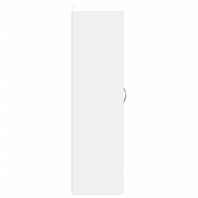 Meuble de bureau armoire de rangement 60 x 32 x 115 cm bois d'ingénierie blanc DEC024469