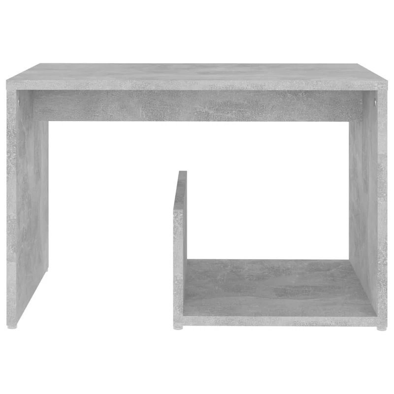 Table d'appoint bout de canapé 59 x 36 x 38 cm en aggloméré gris DEC032460