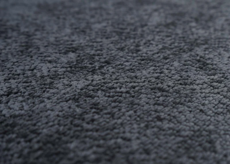 Lot de 2 chaises de salle à manger pivotantes avec accoudoirs rotation 180° Auto-Return en chenille gris foncé structure métal 04_0009709