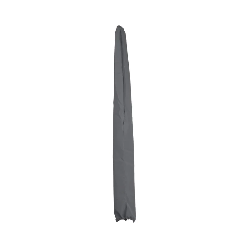 Housse de protection pour parasol demi-rond 3 m housse de couverture avec cordon de serrage polyester anthracite 04_0010320