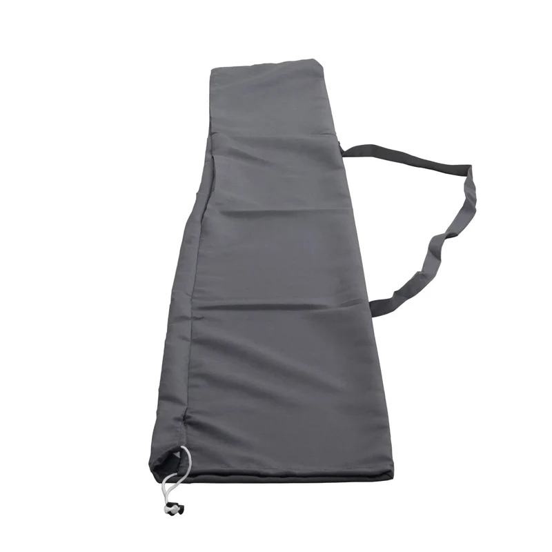 Housse de protection pour parasol demi-rond 3 m housse de couverture avec cordon de serrage polyester anthracite 04_0010320