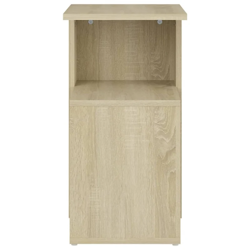 Table d'appoint table de chevet bout de canapé 36 x 30 x 56 cm bois d’ingénierie couleur chêne DEC032412