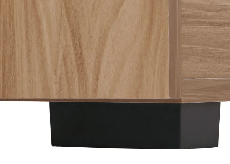Buffet avec 4 portes avec design tressé 3D 9 compartiments de rangement 83x159x37 cm MDF marron 04_0009819