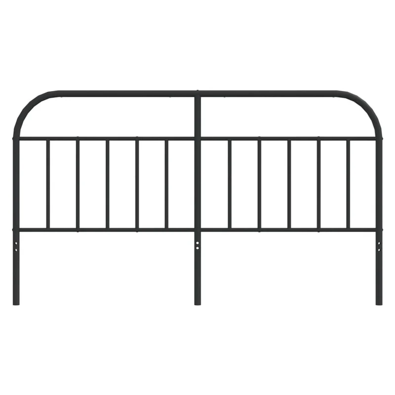 Tête de lit accessoire couchage chambre à coucher meuble 160 cm métal noir TDL0202427