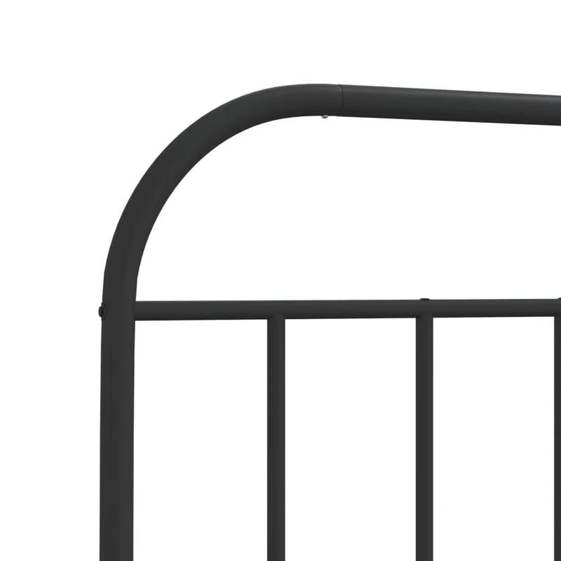 Tête de lit accessoire couchage chambre à coucher meuble 160 cm métal noir TDL0202427
