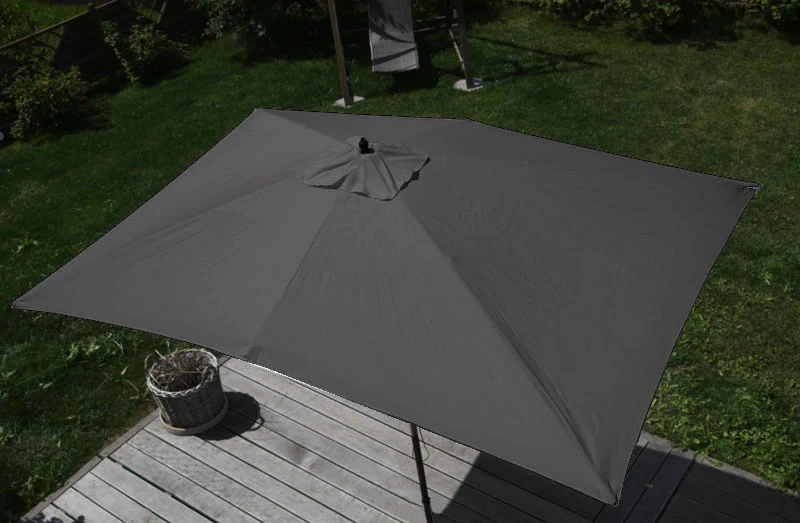 Parasol de jardin 3x4m rectangulaire polyester/bois 6kg anthracite 04_0003826