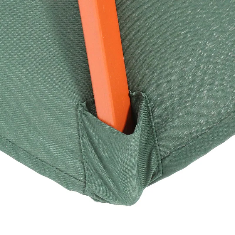 Parasol de jardin diamètre 3,5m polyester/bois 7kg couleur vert 04_0008011