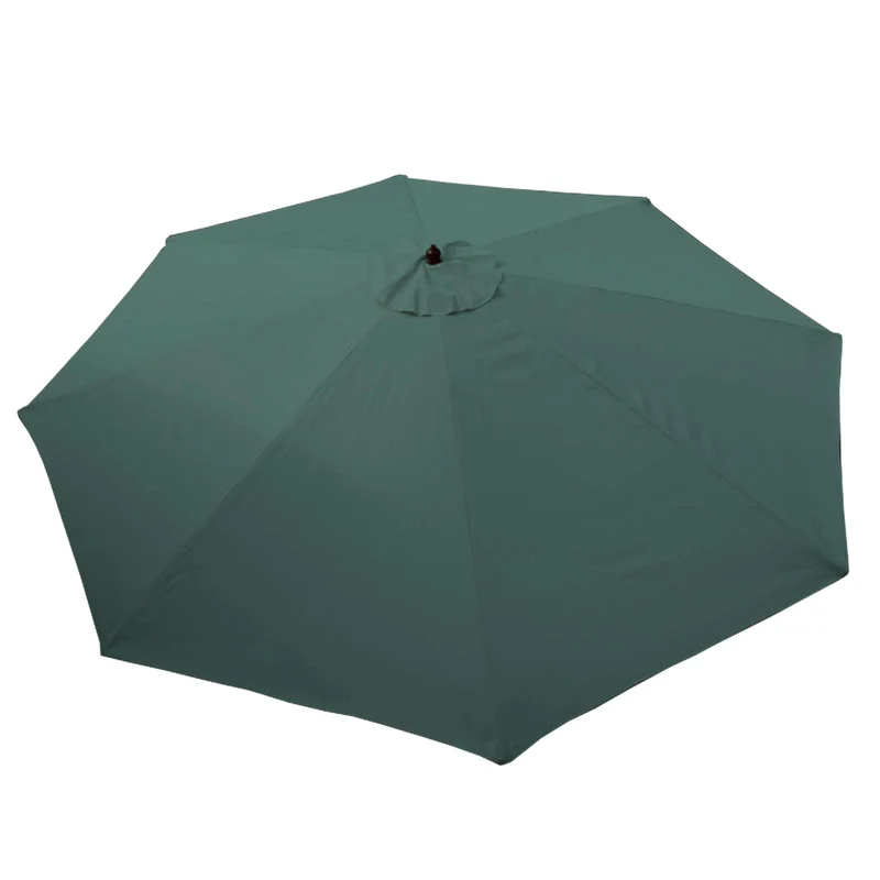 Parasol de jardin diamètre 3,5m polyester/bois 7kg couleur vert 04_0008011