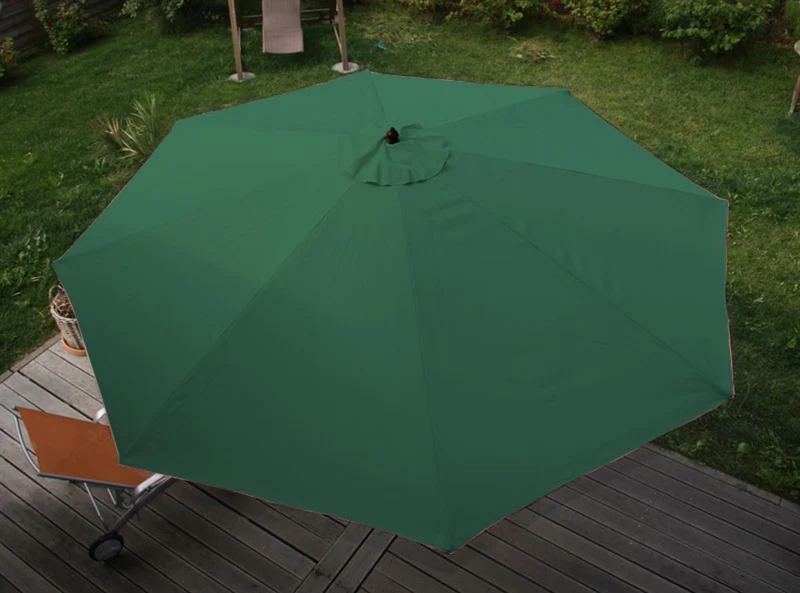 Parasol de jardin diamètre 3,5m polyester/bois 7kg couleur vert 04_0008011