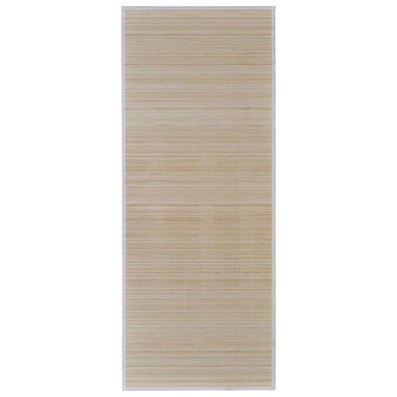 Tapis en bambou naturel à latte Rectangulaire 150 x 200 cm DEC023829