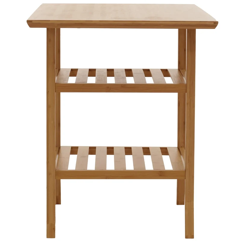 Table polyvalente moderne avec rangement salon 100 x 60 cm stable design en bambou naturel 04_0009776