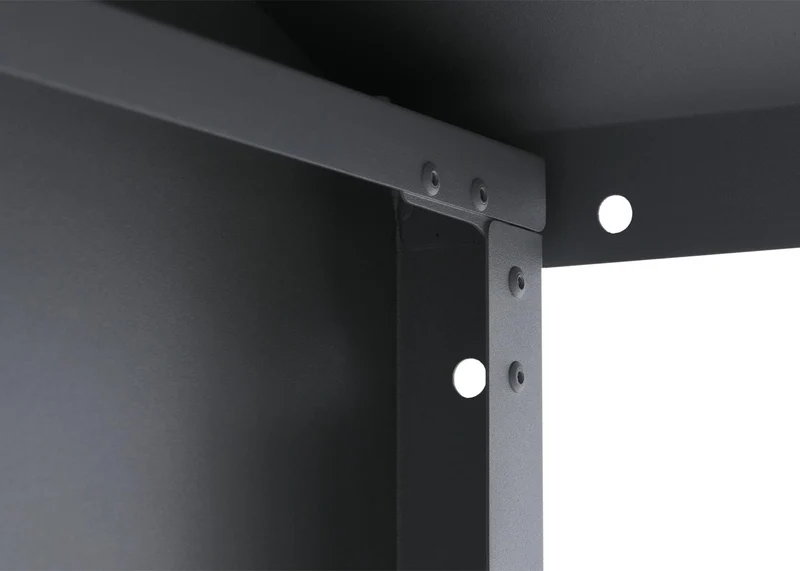 Abri à bois range-bûches extérieur 160 x 98 x 50 cm en métal galvanisé gris 04_0008891