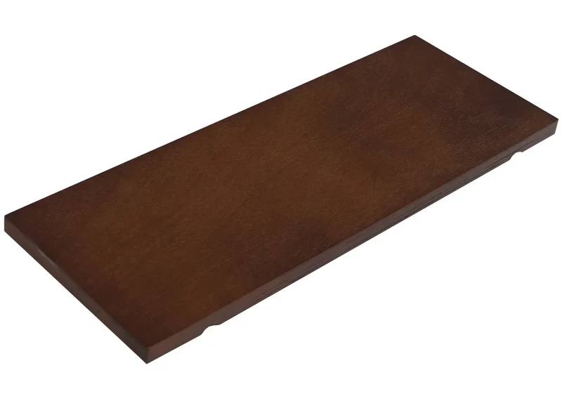 Panneau mural modulable étagère murale avec planches et tiges 100 x 50 cm système perforé contreplaqué marron 04_0009083
