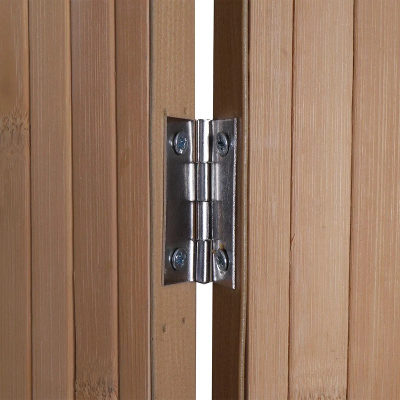 Paravent en bambou séparateur de pièce pliable 4 panneaux 170 x 162 cm brise-vue intérieur 04_0009271