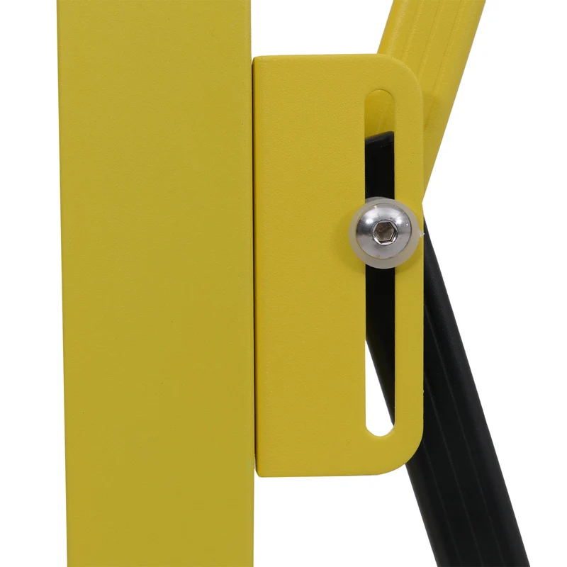 Barrière de sécurité extensible grille accordéon mobile 103 x 35-300 cm en aluminium jaune et noir 04_0008749