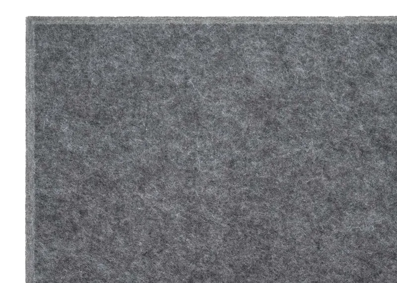 Lot de 6 panneaux acoustiques textiles design moderne 60 x 30 x 0,9 cm en polyester gris 04_0010304