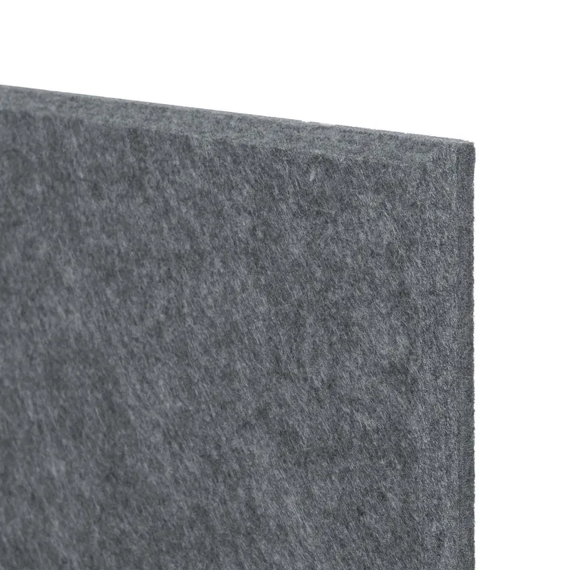Lot de 6 panneaux acoustiques textiles design moderne 60 x 30 x 0,9 cm en polyester gris 04_0010304