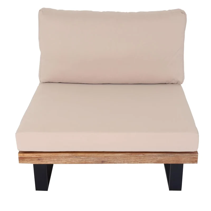 Fauteuil lounge extérieur avec coussins épais crème aluminium et métal 75 x 82 x 82 cm 04_0010289