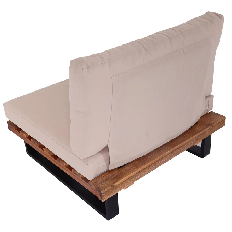 Fauteuil lounge extérieur avec coussins épais crème aluminium et métal 75 x 82 x 82 cm 04_0010289