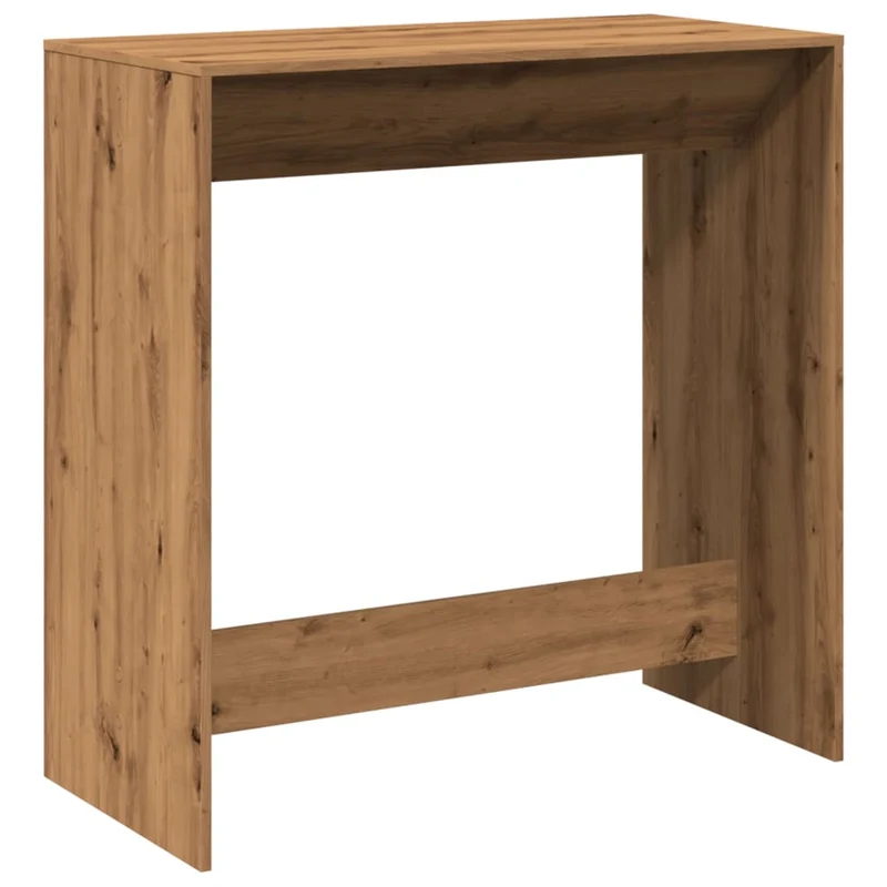 Table de bar rectangulaire design naturel – finition chêne artisanal – 102 × 50 × 103,5 cm DEC036424