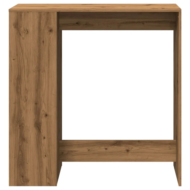Table de bar compacte avec rangement intégré – finition chêne artisanal – 101 × 40 × 103,5 cm DEC036365