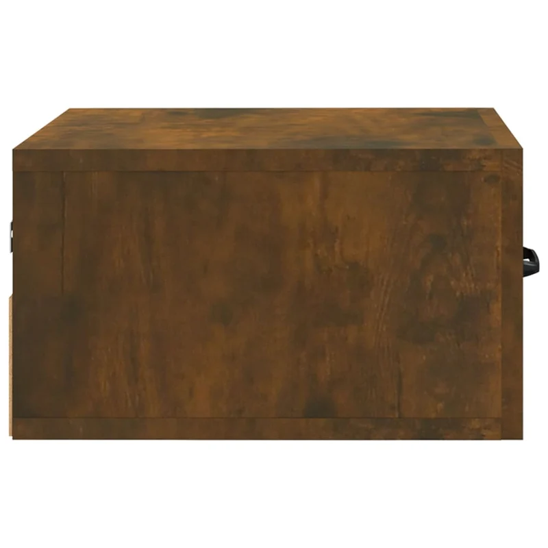 Table de chevet murale avec tiroir 35 x 35 x 20 cm bois d'ingénierie couleur marron DEC034255