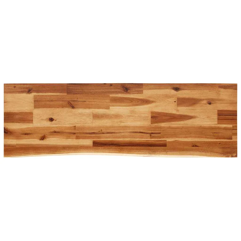 Table console industriel pieds en forme de U 110 x 35 x 80 cm bois d'acacia et acier DEC032280