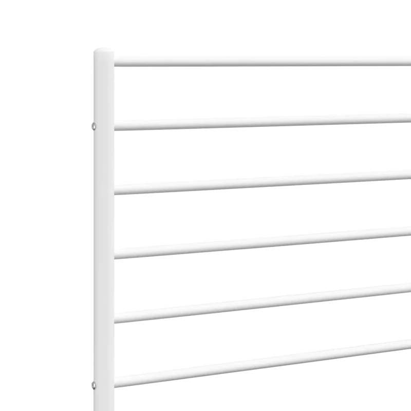 Tête de lit accessoire couchage chambre à coucher meuble 160 cm métal blanc TDL0202473