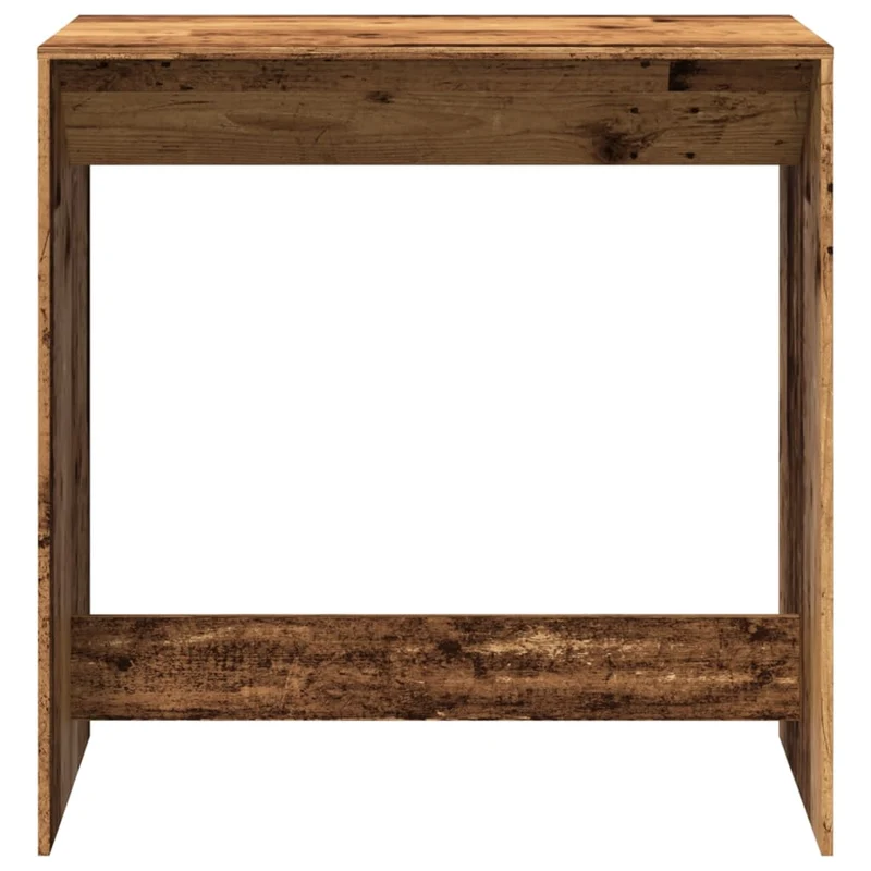 Table de bar rectangulaire style industriel – finition bois vieilli – 102 × 50 × 103,5 cm DEC036504
