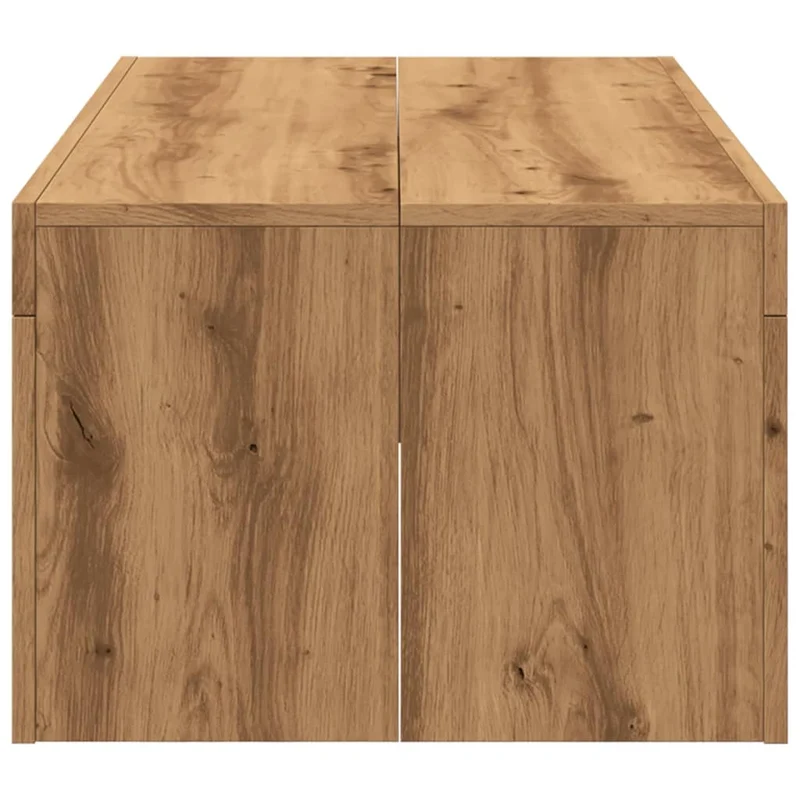 Table basse rectangulaire en bois d’ingénierie – Style moderne couleur chêne 102 x 50 x 35 cm DEC038291