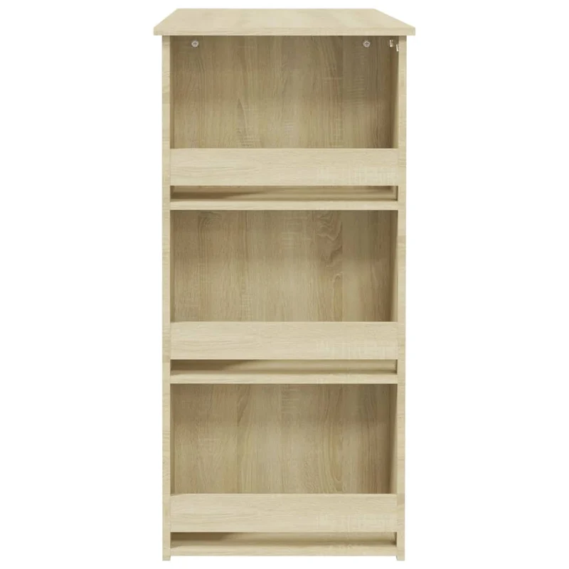 Table d’appoint multifonction avec rangement chêne sonoma 102 x 50 x 103,5 cm beige DEC036329