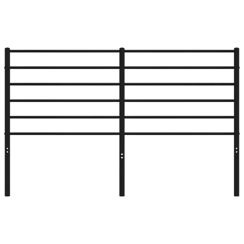 Tête de lit accessoire couchage chambre à coucher meuble 120 cm métal noir TDL0202442