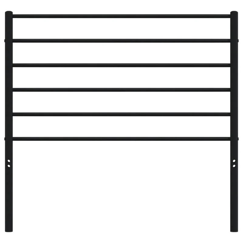Tête de lit accessoire couchage chambre à coucher meuble 90 cm métal noir TDL0202403