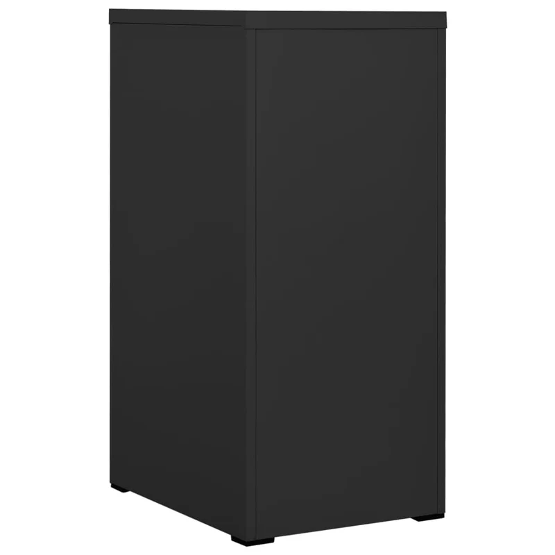 Caissons à tiroirs meuble de bureau 3 tiroirs 46 x 62 x 102,5 cm en acier anthracite DEC024499