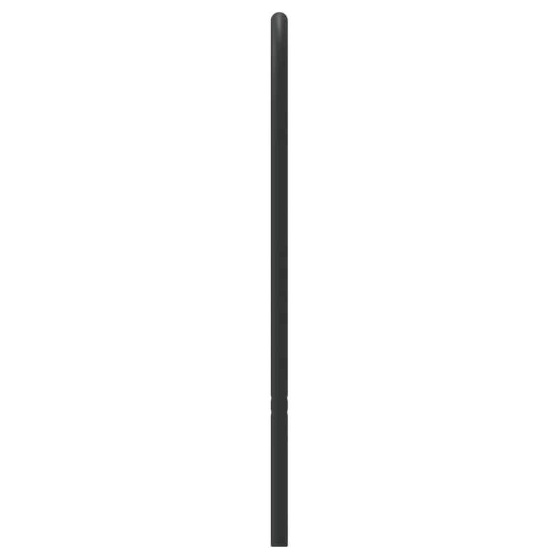 Tête de lit accessoire couchage chambre à coucher meuble 75 cm métal noir TDL0202409