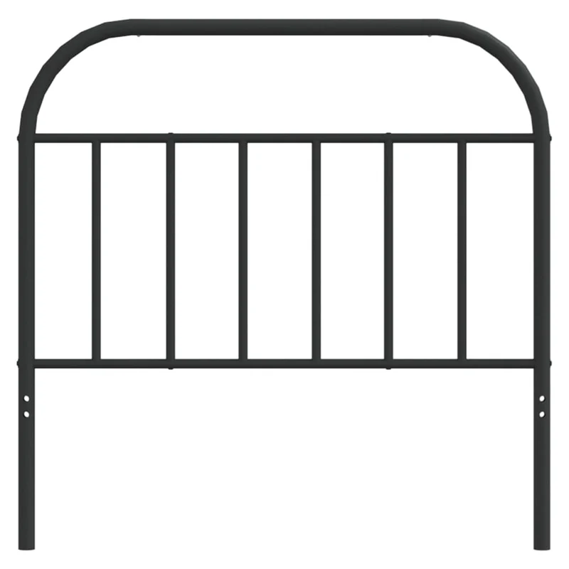 Tête de lit accessoire couchage chambre à coucher meuble 100 cm métal noir TDL0202452