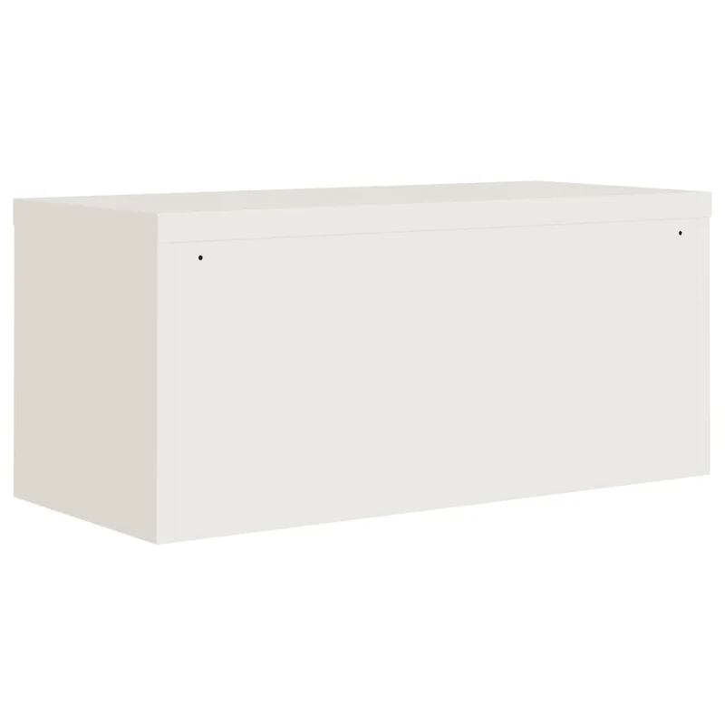 Caissons à tiroirs meuble de bureau verrouillable 90 x 40 x 40 cm en acier blanc DEC024528