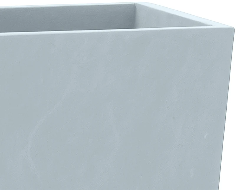 Lot de 3 pots de fleurs résistants aux intempéries – Argile fibreuse gris 10_0007959
