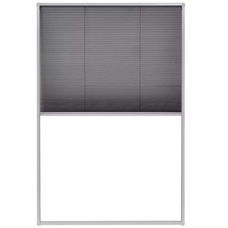 Moustiquaire plissée pour fenêtre Aluminium 80 x 120 cm DEC022162