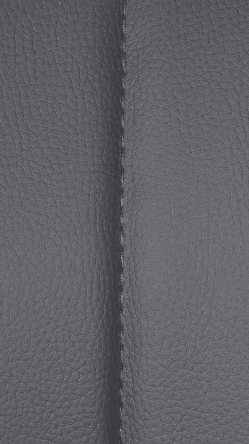Lot de 2 tabourets de bar réglables en similicuir gris dossier ajouré et pied métal noir 10_0006666