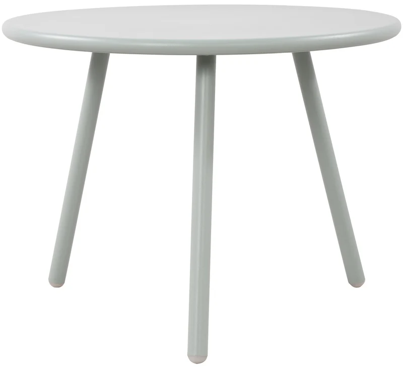 Table basse ronde intérieur / extérieur en polypropylène couleur turquoise – Ø 60 cm résistante aux intempéries 10_0009197