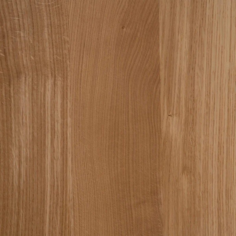 Table basse minimaliste au design épuré 80x80x45 cm plateau en chêne massif cadre en métal thermolaqué noir 10_0009158