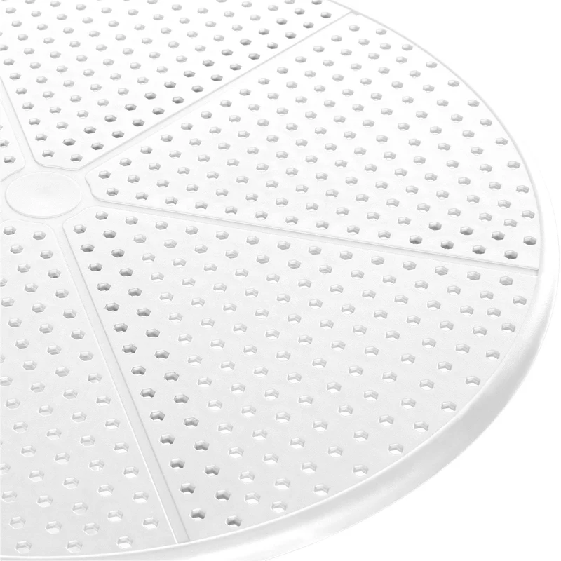 Table d'appoint ronde 60 cm intérieur ou extérieur en plastique blanc 10_0009200