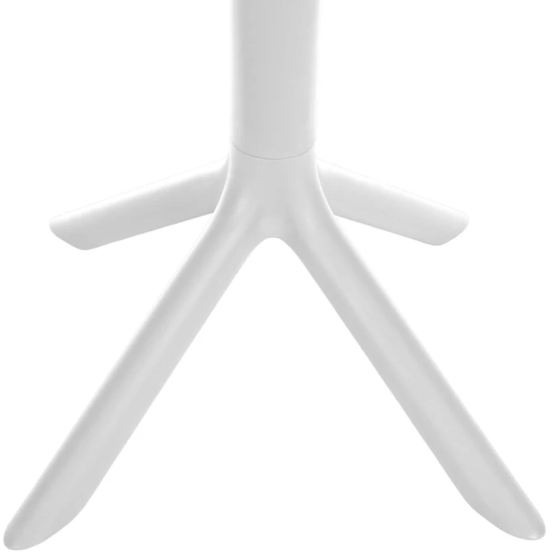 Table d'appoint ronde 60 cm intérieur ou extérieur en plastique blanc 10_0009200