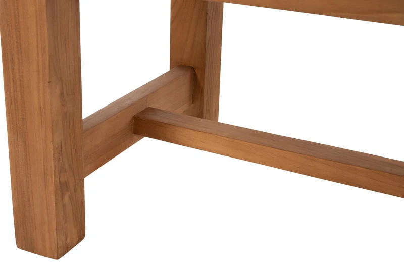 Banc de jardin en teck avec dossier 120 cm – Design authentique et intemporel 10_0007932