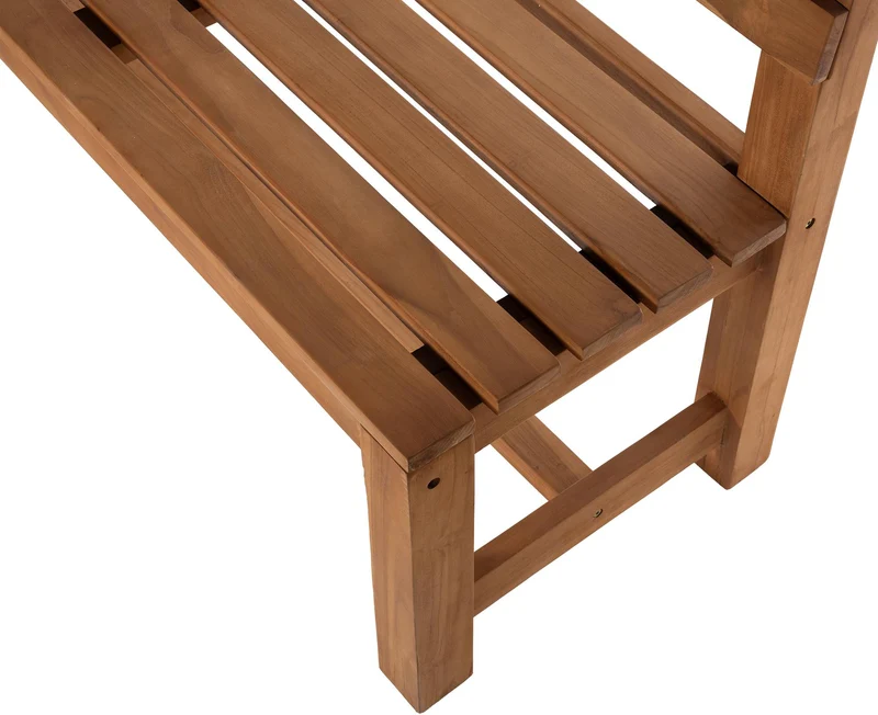 Banc de jardin en teck avec dossier 120 cm – Design authentique et intemporel 10_0007932