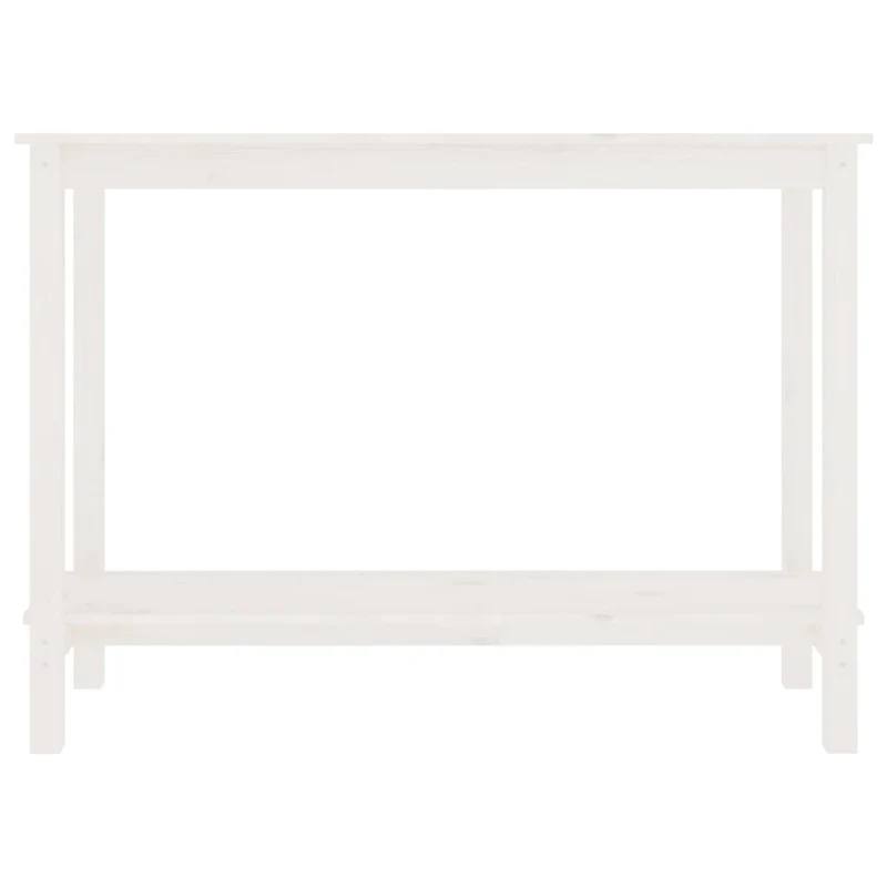 Table d'appoint console pratique pour une entrée organisée 110 x 40 x 80 cm bois de pin blanc DEC031695
